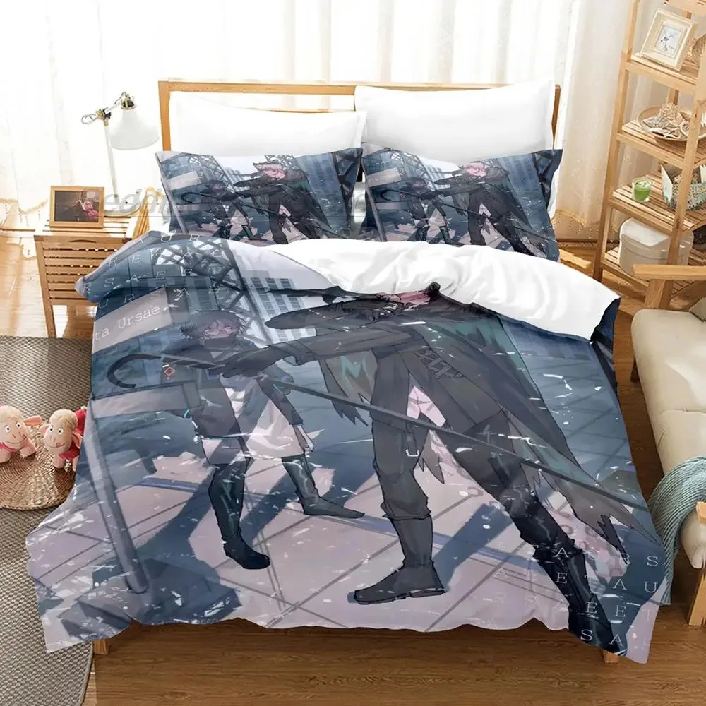 Arknights Bedding Set Single Twin Full Queen King Size Bed Set Aldult Kid Bedroom Duvetcover Sets 3D Print Game Anime 2022