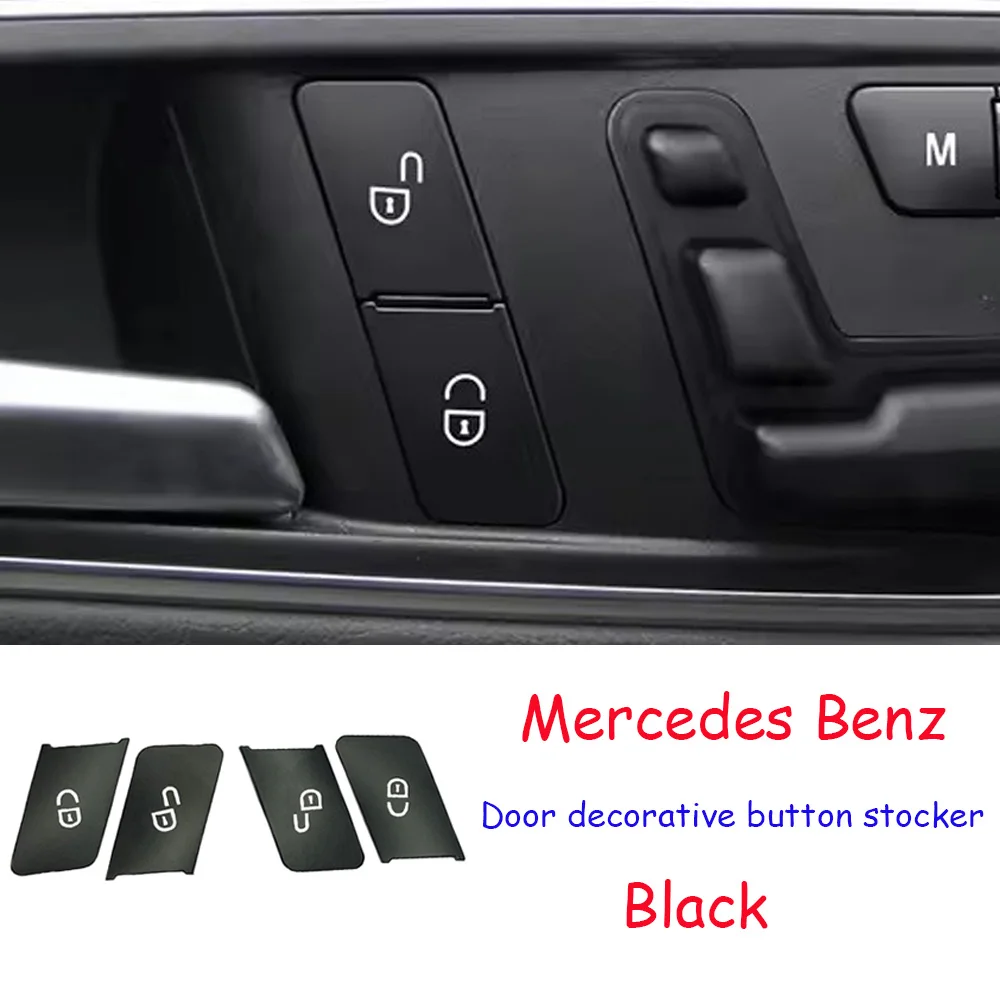 Auto-Fensterheber-Schalterabdeckung Aufkleber Schalterblenden-Styling für Mercedes Benz A B C Klasse W204 W212 GLA GLK CLA GL ML GLE