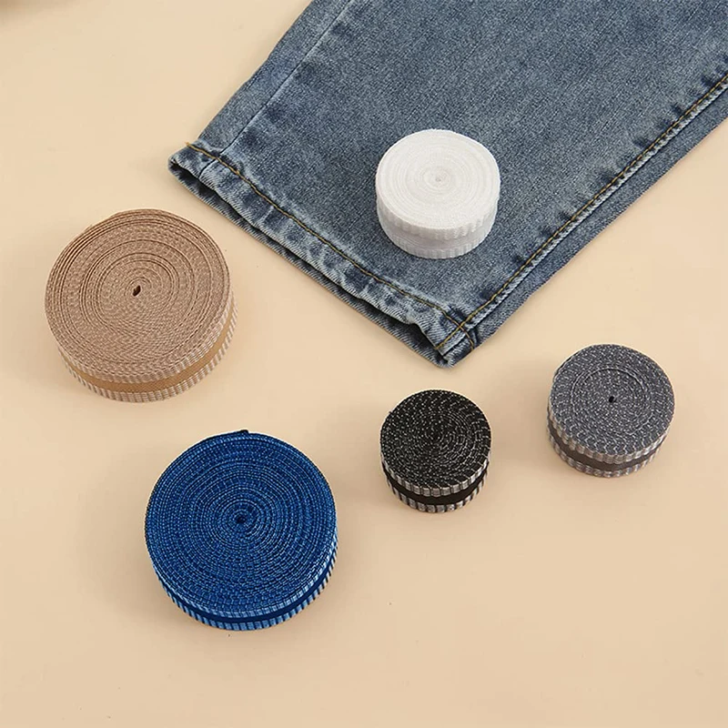 1-5M Self-Adhesive Pants Paste Iron on Pants Edge Shorten Repair Pants Suit Pants Jeans Trousers Clothes DIY Sewing Fabric