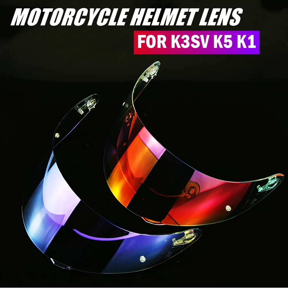 Hot Sale Detachable Helmet Full Face Visor Motorcycle Helmet Lens For AGV K3SV K5 K1 Motorbike Helmet Full Face Shield Glasses