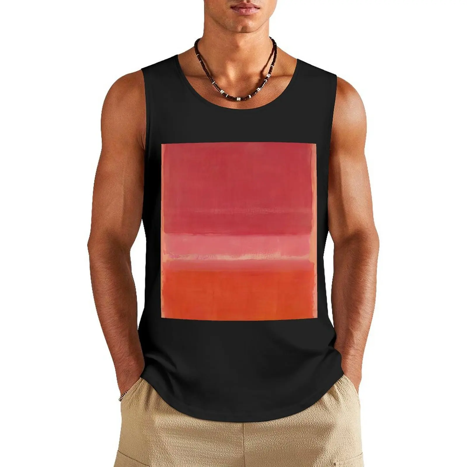 

Mark Rothko - Untitled (Red) - 1956 Tank Top Man summer clothes gym sleeveless