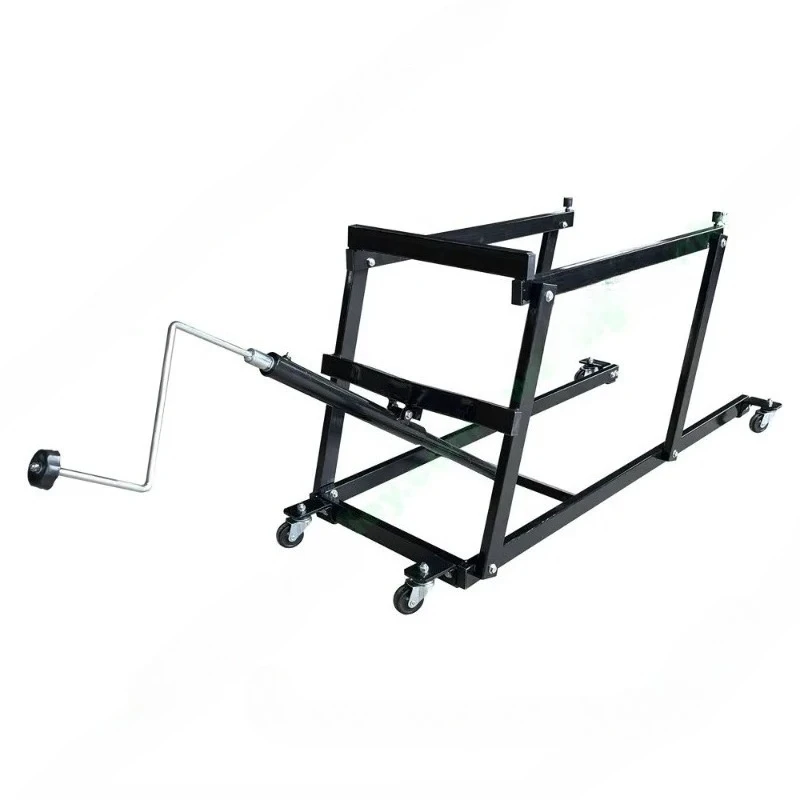 Snowmobile toboggan lifts and motorcycles and levers  and motorcycles , long track work brackets with jacks