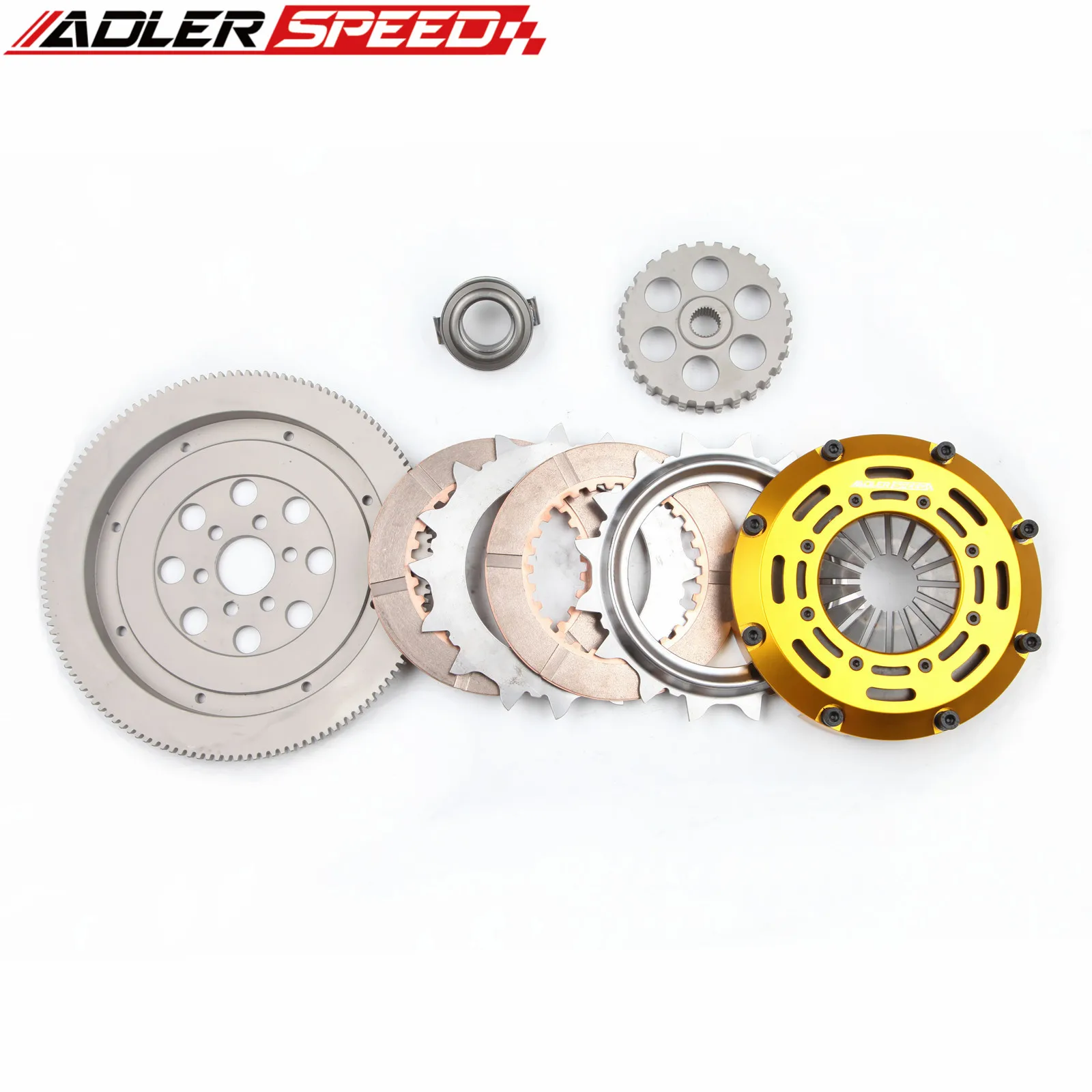 

ADLERSPEED RACING CLUTCH TWIN DISC FLYWHEEL KIT For 1998-06 VW BEETLE GOLF JETTA 2.0L