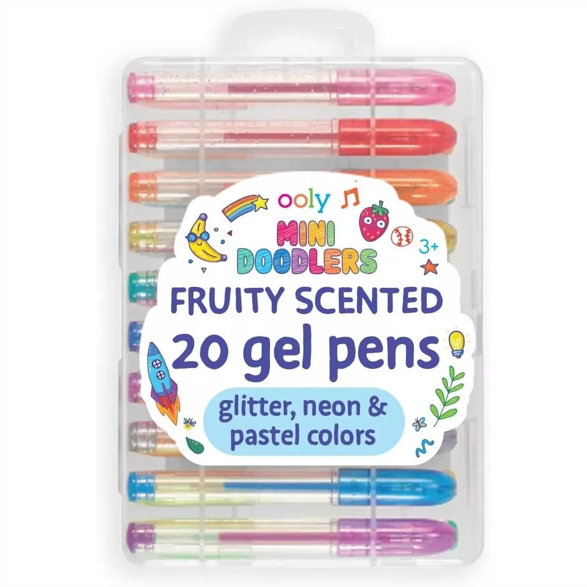 

Scented Gel Pens Set of 20 Mini Glitter Neon Pastel Pens for Doodling Journaling Art Supplies
