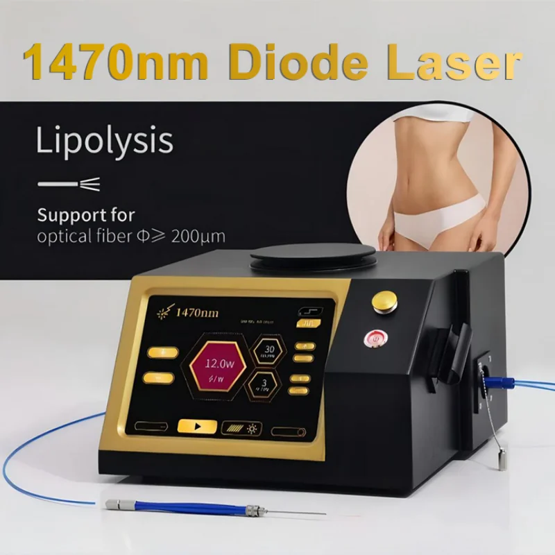 

Portable 980nm 1470nm equipment Face Lifting Skin Rejuvenation 200um Fiber Cellulite Laser Liposuction Machine