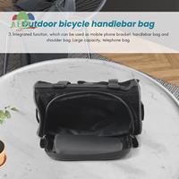 AED4-Outdoor Bicycle Handlebar Bag Mountain Bike Press Screen Mobile Phone Head Bag Outdoor 5L Multifunctional Portable Waterpro