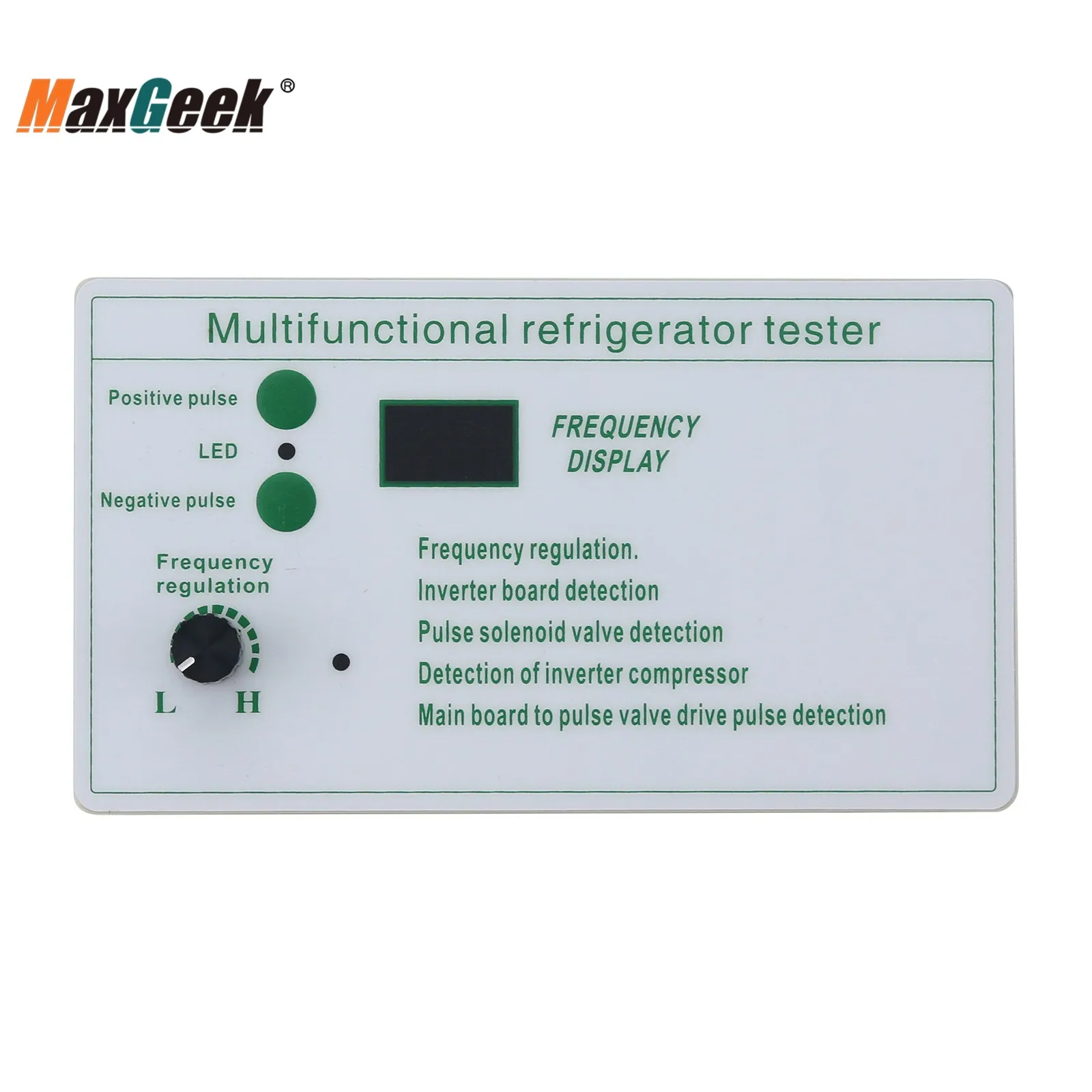 

Maxgeek 4-In-1 Inverter Refrigerator Detector Refrigerator Repair Tool Pulse Solenoid Valve Test English Version