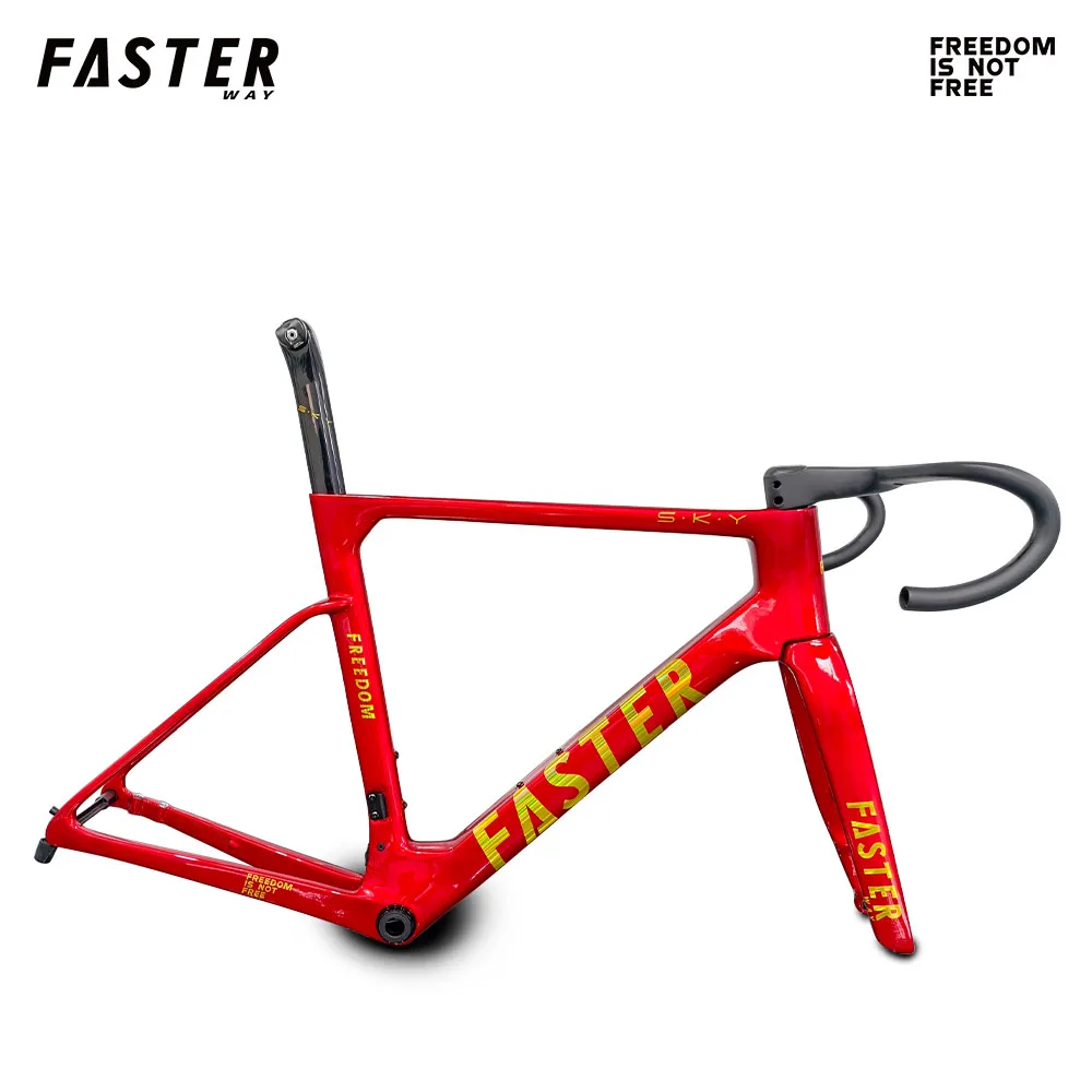 新品未使用　Fasterway Classic 中華カーボンフレーム リム　49 FASTERWAY Freedom Classic Carbon Road Bike Frame 52cm