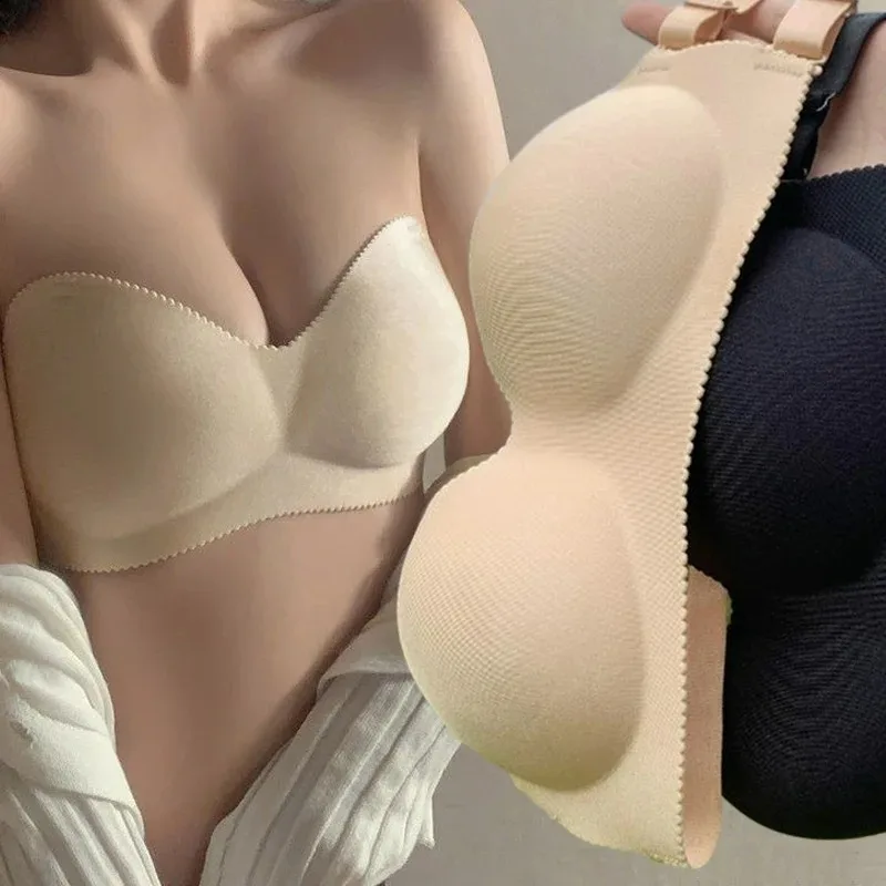 Sexy Invisible Strapless Adhesive Stick Bras Strapless Push Up Bras for Women Backless Lingerie Seamless Bralette Underwear