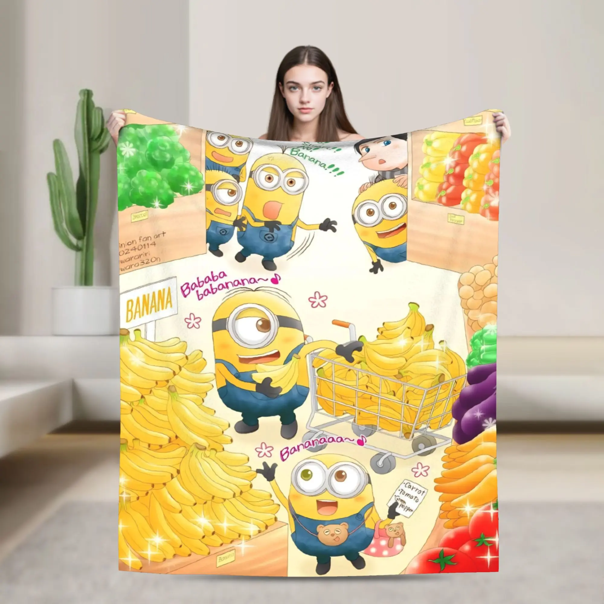 

Одеяло M-Minions, качественное супермягкое одеяло, зимнее детское покрывало с рисунком дивана и стула