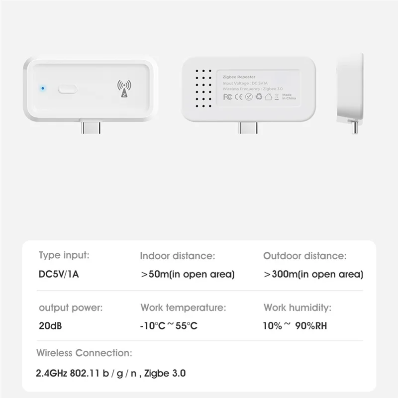 -A20Z 2Pcs Zigbee Typ-C Signal Repeater Signal Verstärker Extender Für Smart Leben Zigbee Gateway Smart Home geräte Assistent