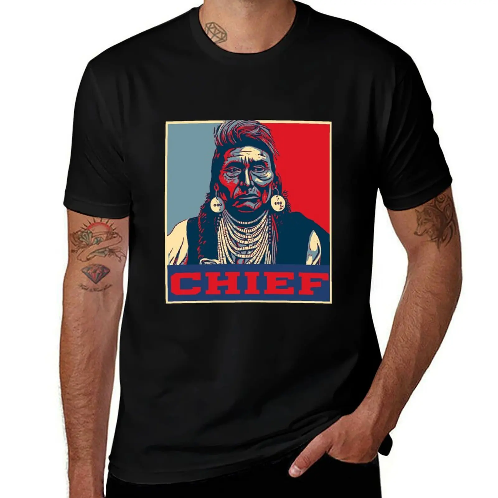 

JOSEPH shirts cotton shirt pack man man for NATIVE t summer designer shirts t t T-Shirt POSTER AMERICAN-CHIEF T-Shirt
