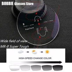 Progressive Multifocal Reading Glasses Lenses Photochromic MR-8 4 Hardness 1.56 1.61 1.67 1.74 See Far Near Prescription Lens