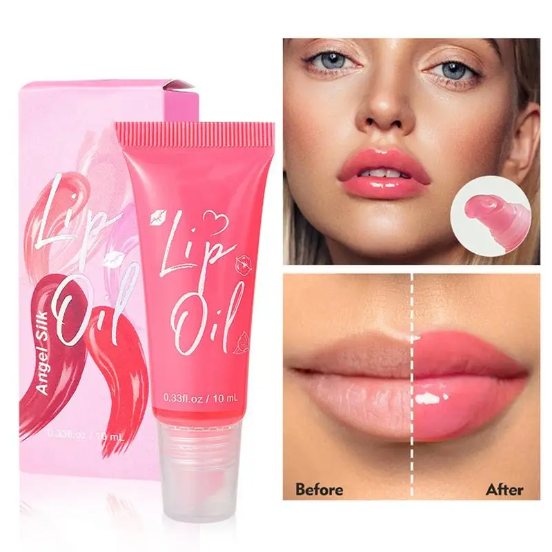 Moisturizer Fruit Lip Oil Transparent Fullness Lip Tint Gel Moisturizing Clear Lip Balm Mirror Glass Liquid Lipstick Lip Gloss