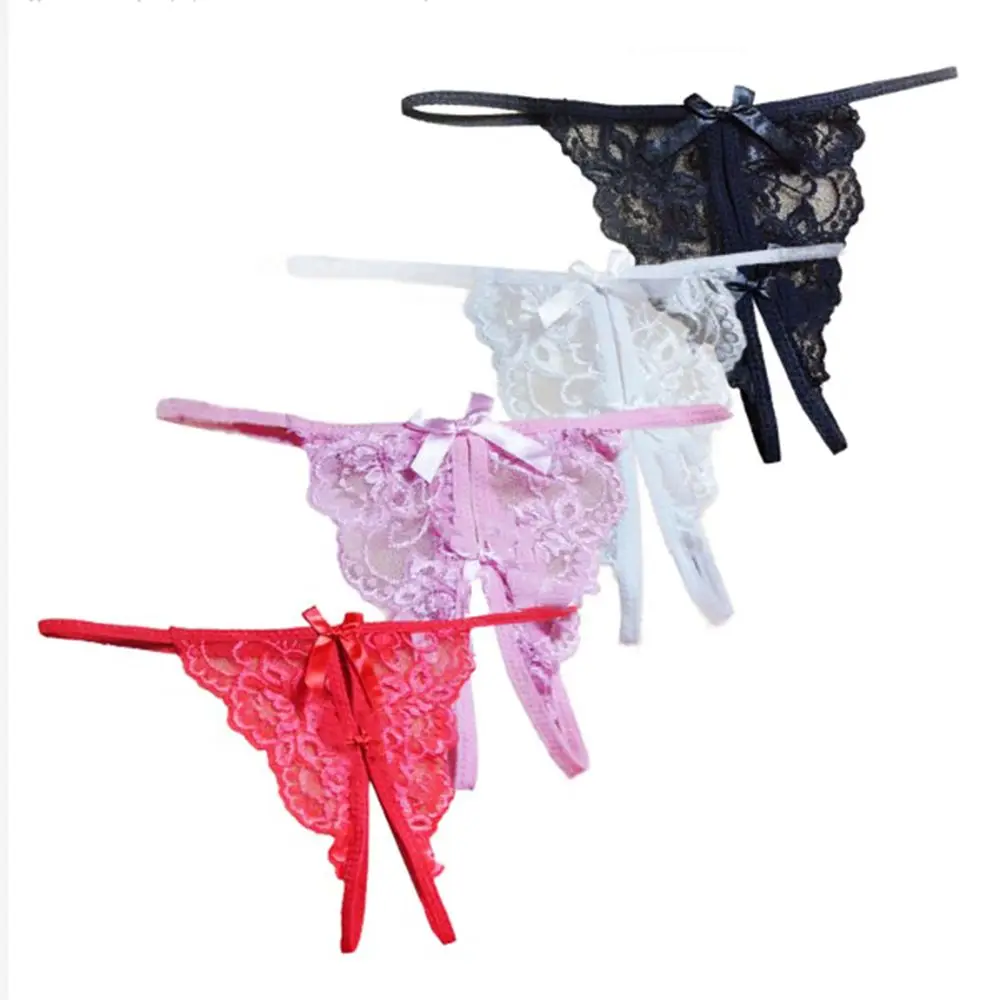 Crotchless G-String Thongs, Calcinhas Moda, Calcinha Sexy, Lace Open