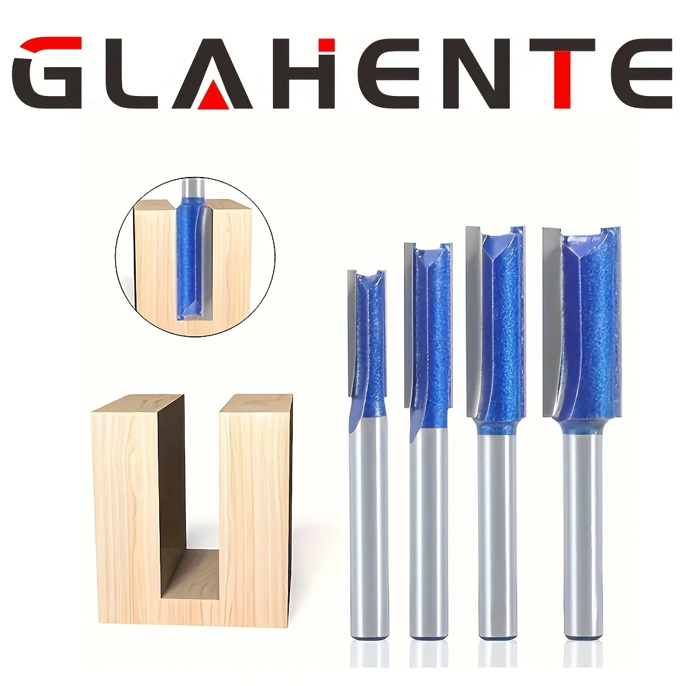 

‌ Набор из 4 фрез с тройными бусинами (хвостовик 1/4 дюйма) — резьба по краям с ЧПУ/обрезка и канавками для деревообработки ‌