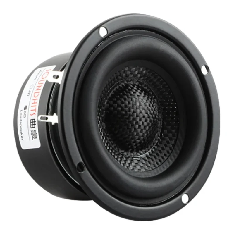 For Subwoofer Hi-Fi Speaker Unit Powerful Low Frequency 25~40W Fiberglass Braided 3 Inch Subwoofer 4ohm~8ohm