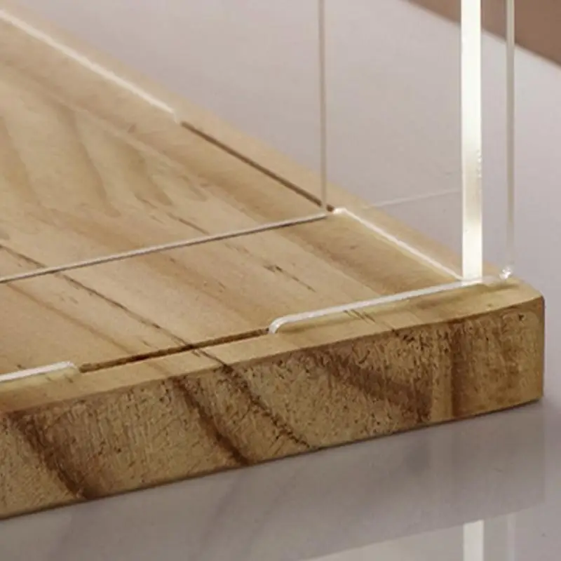 

Multipurpose Clear Acrylic Display Cabinet for Collectible Figures Easy Assembly Showcase Dolls Stand Toy Models Holder