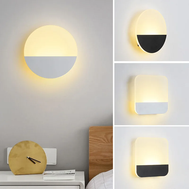 

Simple LED Wall Lamp AC110V 220V Indoor Lighting Home Bedroom Bedside Lamps Balcony Aisle Corridor Wall Sconce Light Fixtures