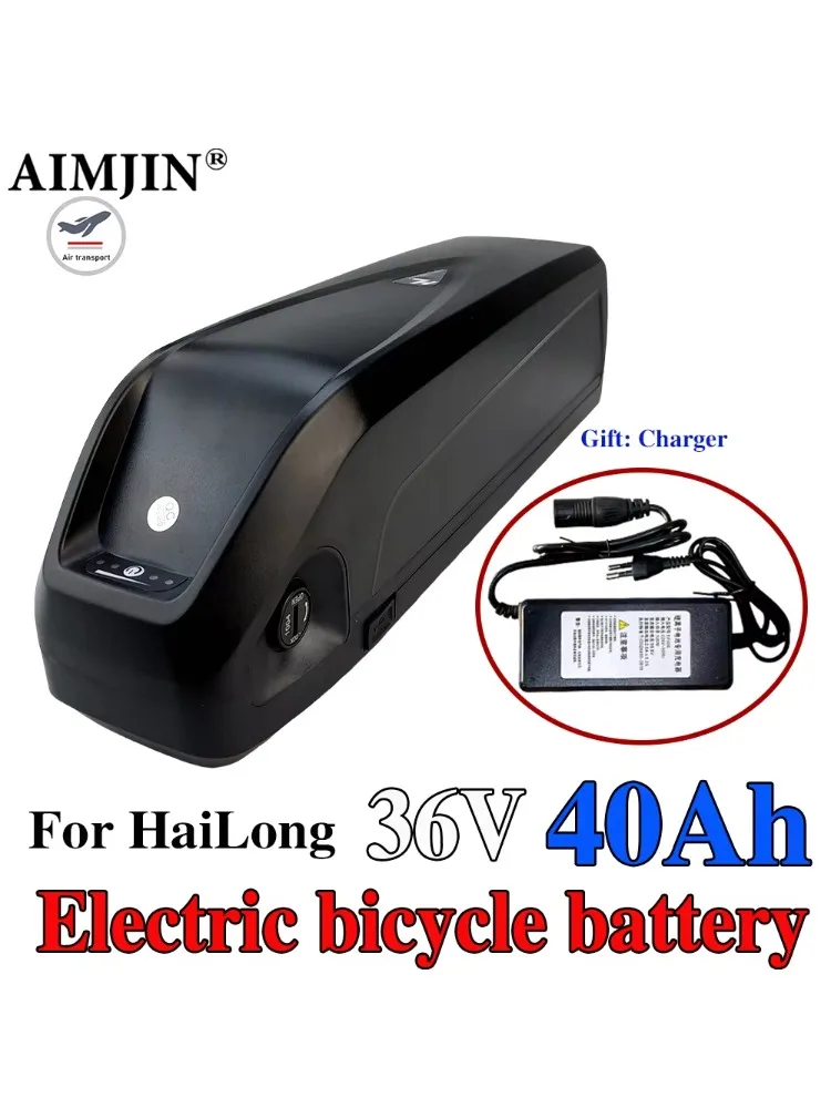 AliExpress aimjin Hailong Bicycle 36V 40AH Hailong Battery Pack For Motor250W- 1000W 18650 Power Battery with charger