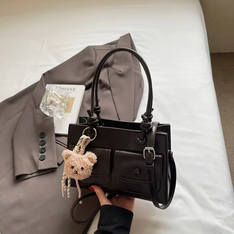 

Роскошная дизайнерская сумка-тоут, новая ретро-корейская сумка, женская сумка через плечо большой емкости, высокое качество