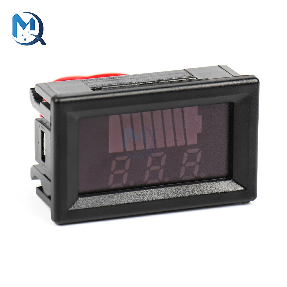 0.56" LED Digital Voltmeter Tester 12-60V Electric Vehicle Car Electricity Meter DIY Mini Test Battery Gauge Level Indicator