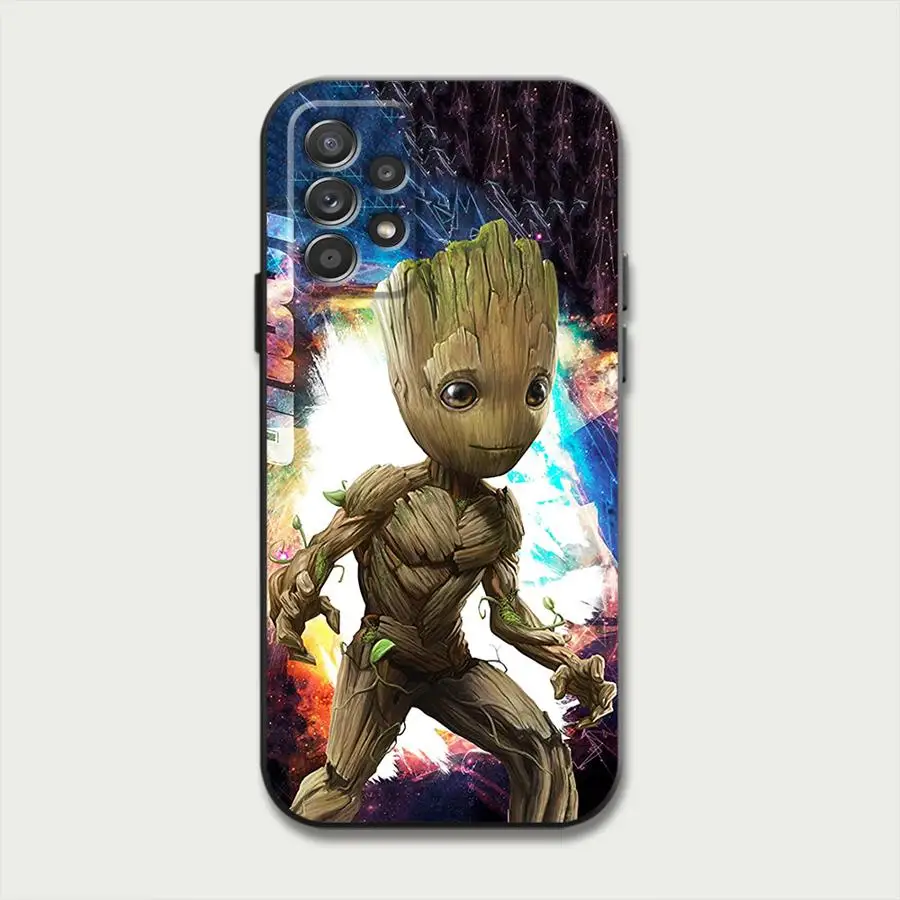 Marvel Groot Case for Xiaomi Redmi 12C 9 9A 9C 9T 10 10C 13C 10A 12 13 A3x A3 K40 Pro A1 Plus A2+ Black Cover