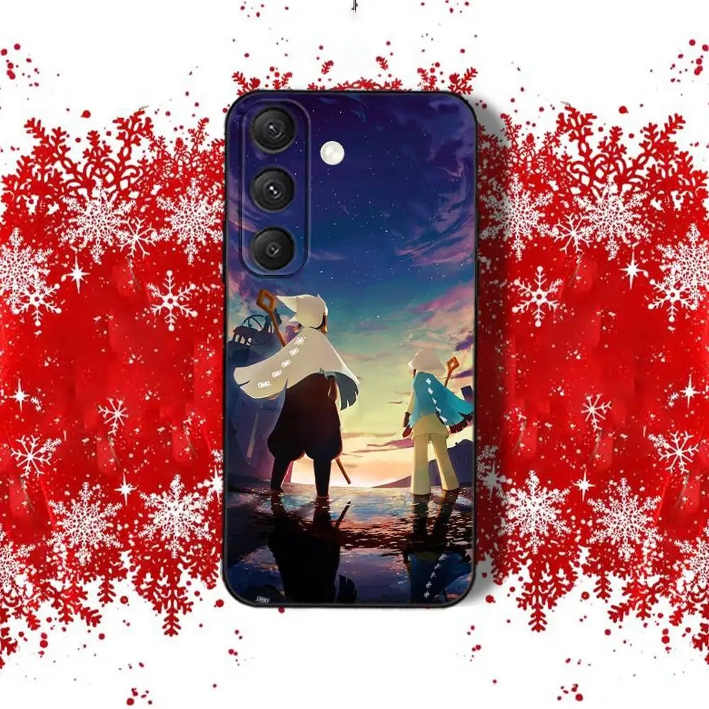 Funda de teléfono Children of the LightS SkyS para Samsung S22,S24,S20,S25,S23,S30,S21,Ultra,Plus,Fe,Lite 4G,5G, funda suave negra