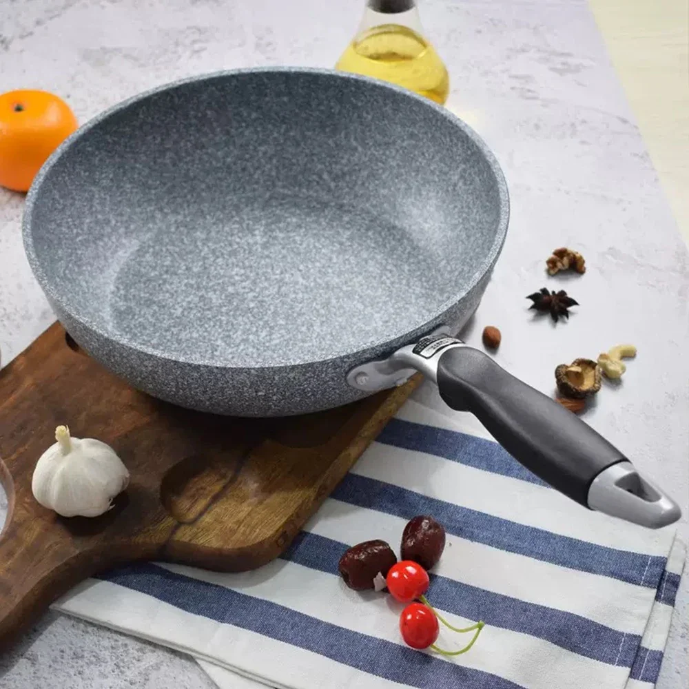 Sartén Wok Antiadherente de Cerámica de 28 cm, Duradera, para Cocina de Inducción, Estufa de Gas, Ideal para Bistecs, Panqueques y Salsas