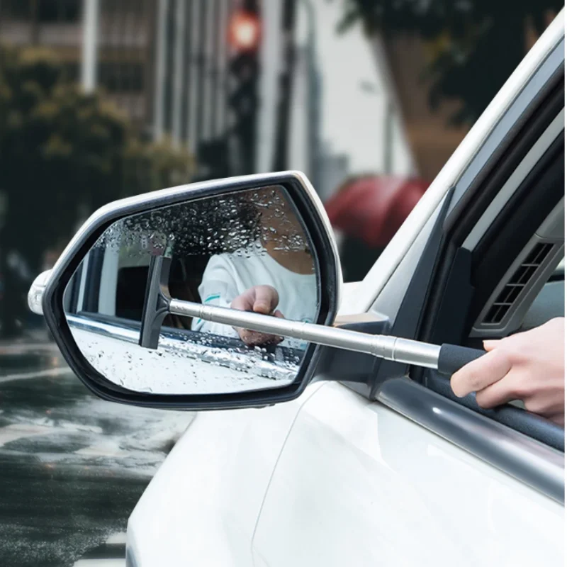 ISURE MARINE Car Rearview Mirror Wiper With Multifunctional Cleaning Brush Extendable And Portable Wiper Rearview Mirror Wiper