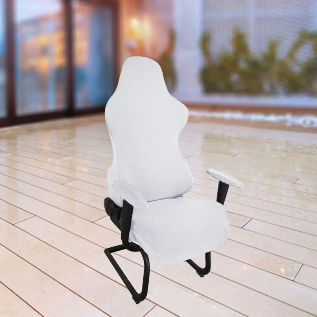 Office Chair Slipcover Stretch Design Removable Arm Rest Cover Furniture Cushion for Gaming and Computer Chair