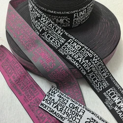 5cm Letter Jacquard Elastic Band Rubber Band Stretch Underwear Boxer Waistband for Sewing Trouser Sewing Accessories By Meter