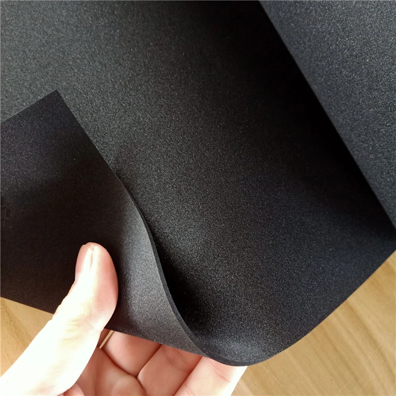 Custom Chloroprene Rubber CR Neoprene Foam Sheet Rubber Panel 500x2000mm 2pcs Oil Abrasion Ozone Resistance Elastic Seals Black