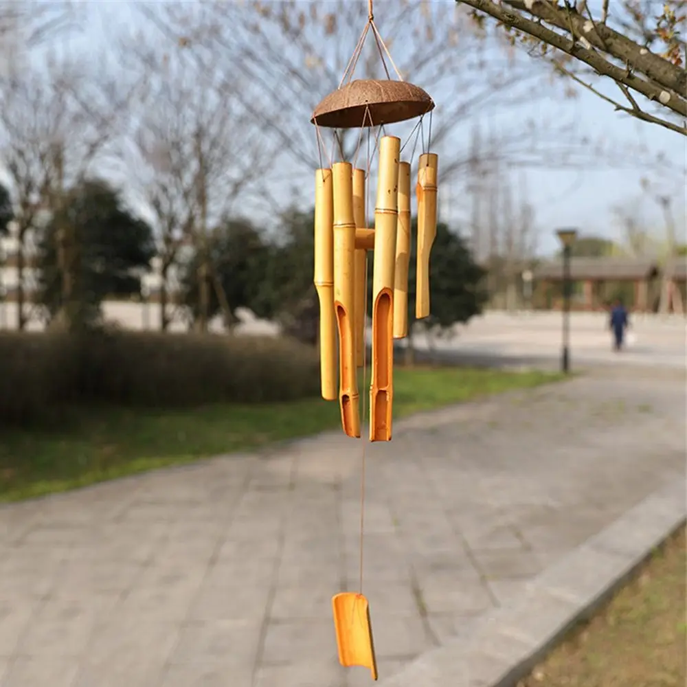 Vintage Home Decoration Bamboo Wind Chimes Zen Meditation Handmade Yard Wind Chimes Garden & Home Hanging for Garden