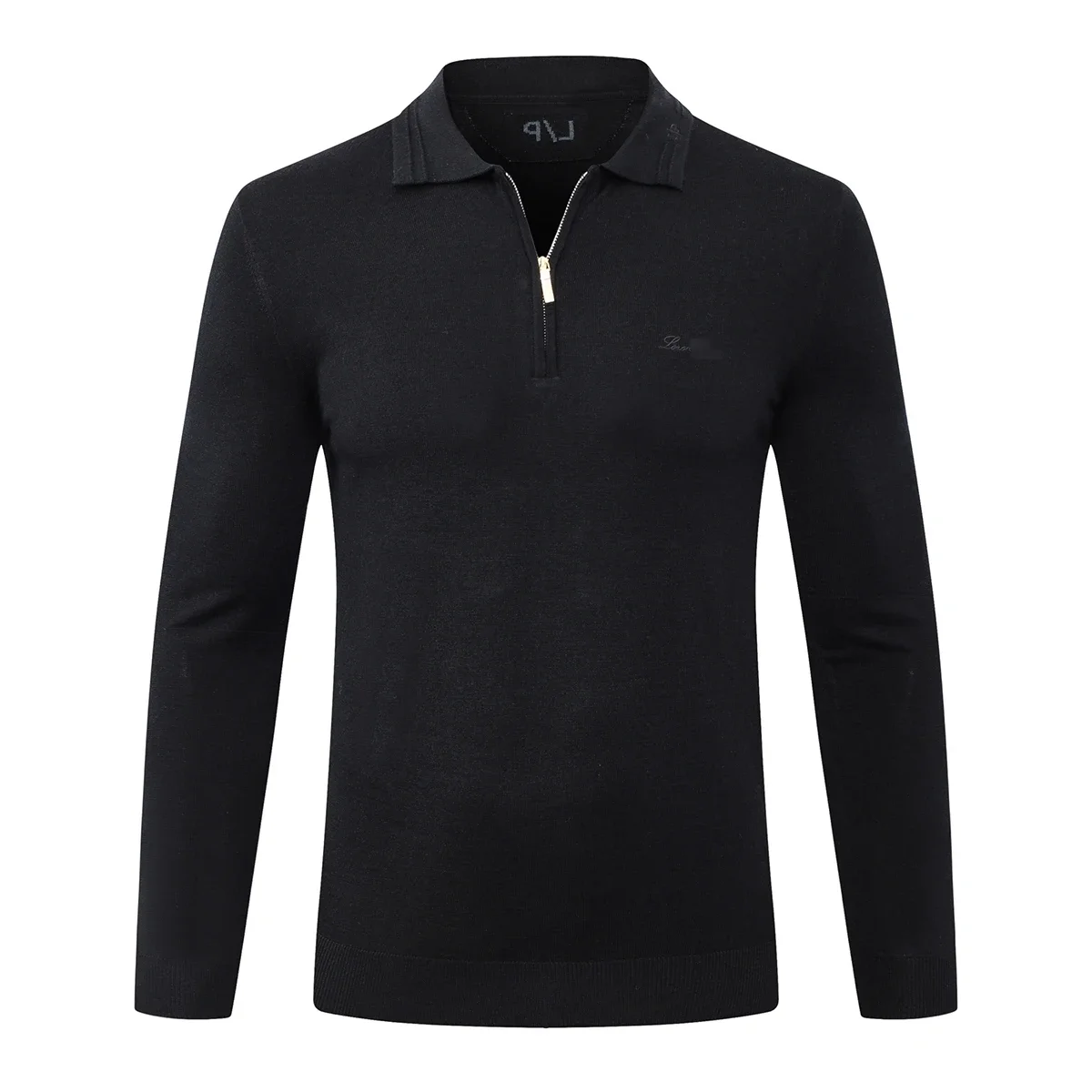 DIKU CPTG Camisola de Lã Masculina, Zíper Casual Quente, Tricô Bordado, Colarinho Flip, Alta Qualidade, Tamanho Grande, M-5XL, Novo, 2022