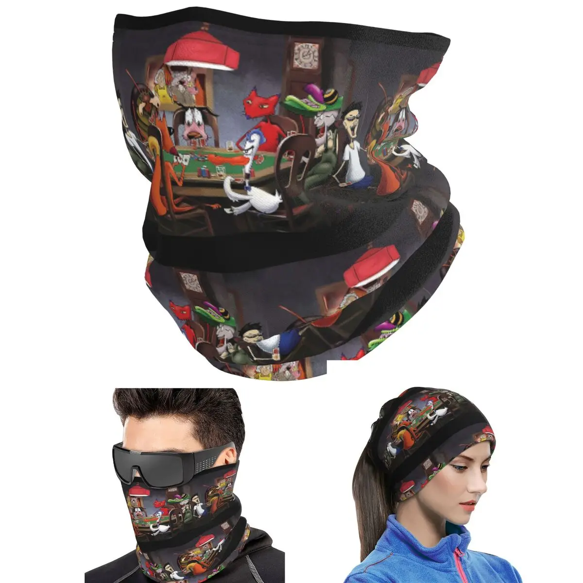 Stupid Dog Bandana Neck Cover Printed Mask Scarf Hiking Fishing Headband For Men Women Adult All Season