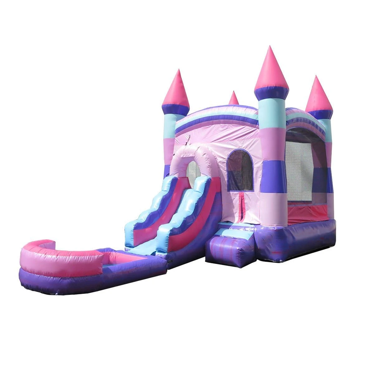 

8x3.6x4.5m Commercial Pink purple Inflatable Bouncer Boys Bounce House With Slide for Jumping and Party