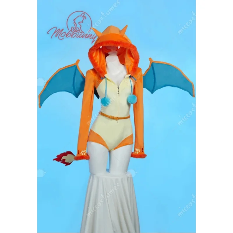 

XT8MOBBUNNY PM Derivative Sexy Lingerie Plush Homewear Fluffy Bodycon Romper Hooded Bodysuit with Wings TailXT6@!