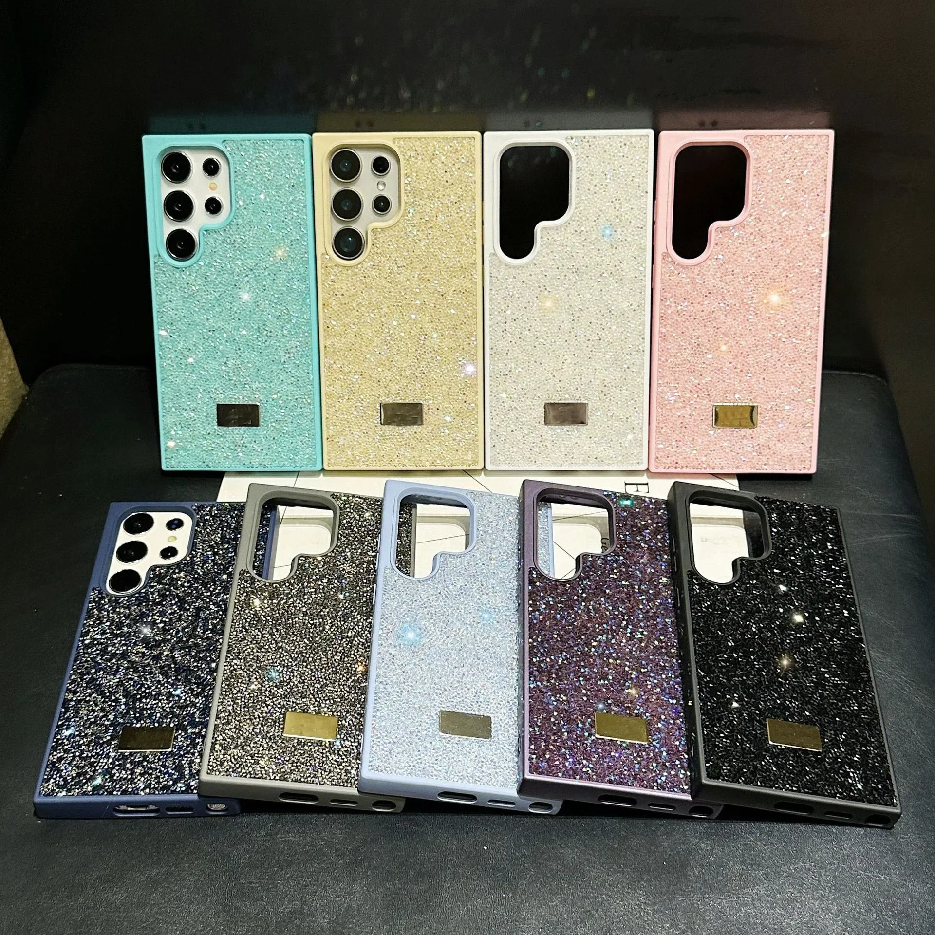Casing HP YPM5Glitter Diamond Flashing Swan untuk Samsung Galaxy S25 S24 S23 Ultra Original, Anti-Shock, Anti Jatuh, Pelindung