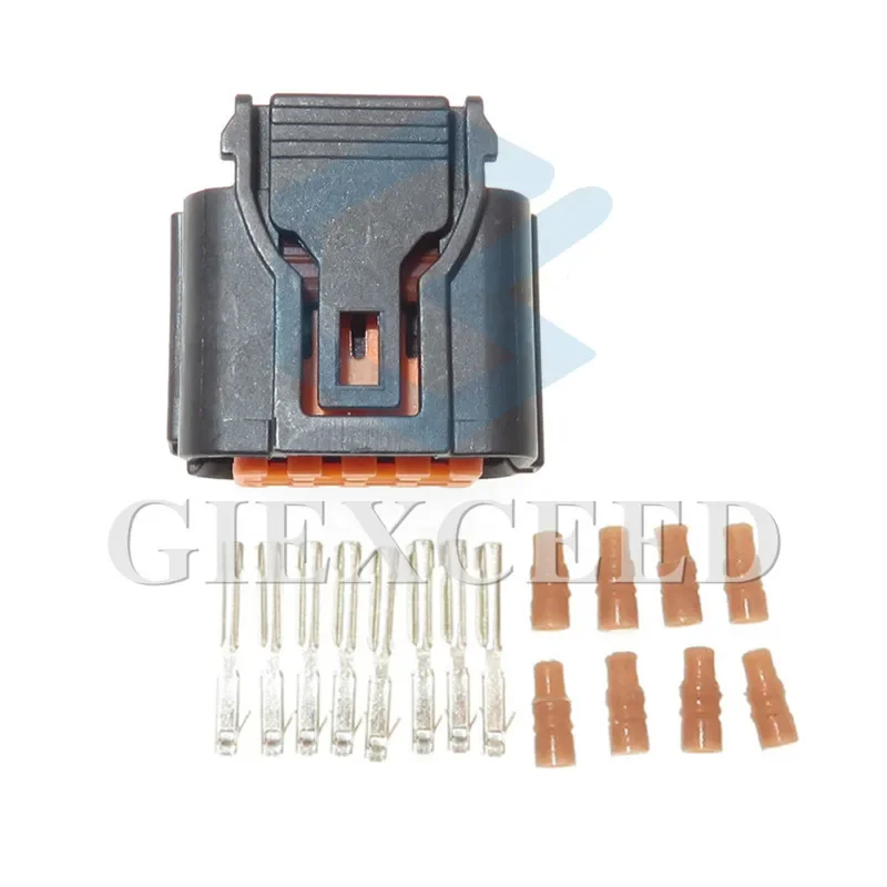 2 Sets 8 Pin HP285-08021 Waterproof Automotive Electrical Wire Harness Connector AC Assembly Socket For Hyundai Kia
