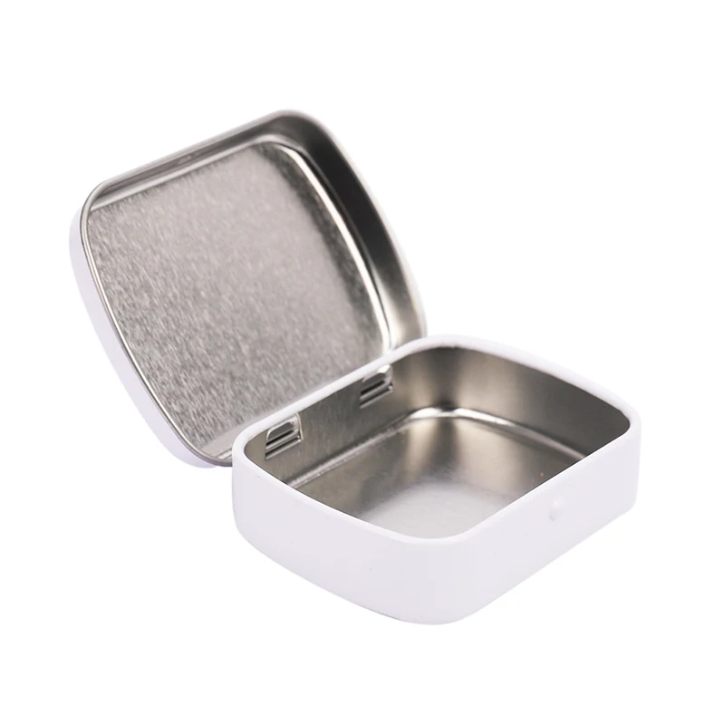 1Pc Survival Kit Tin Small Empty Metal Tin Silver Black Gold Flip Storage Box Case Organizer For Money Coin Candy Key