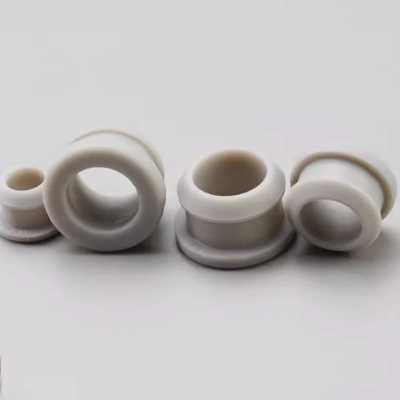 Grey Hollow Snap-on Hole Plugs Silicone Rubber Grommet Plug Bung Wire Cable Wiring Protect Bushes