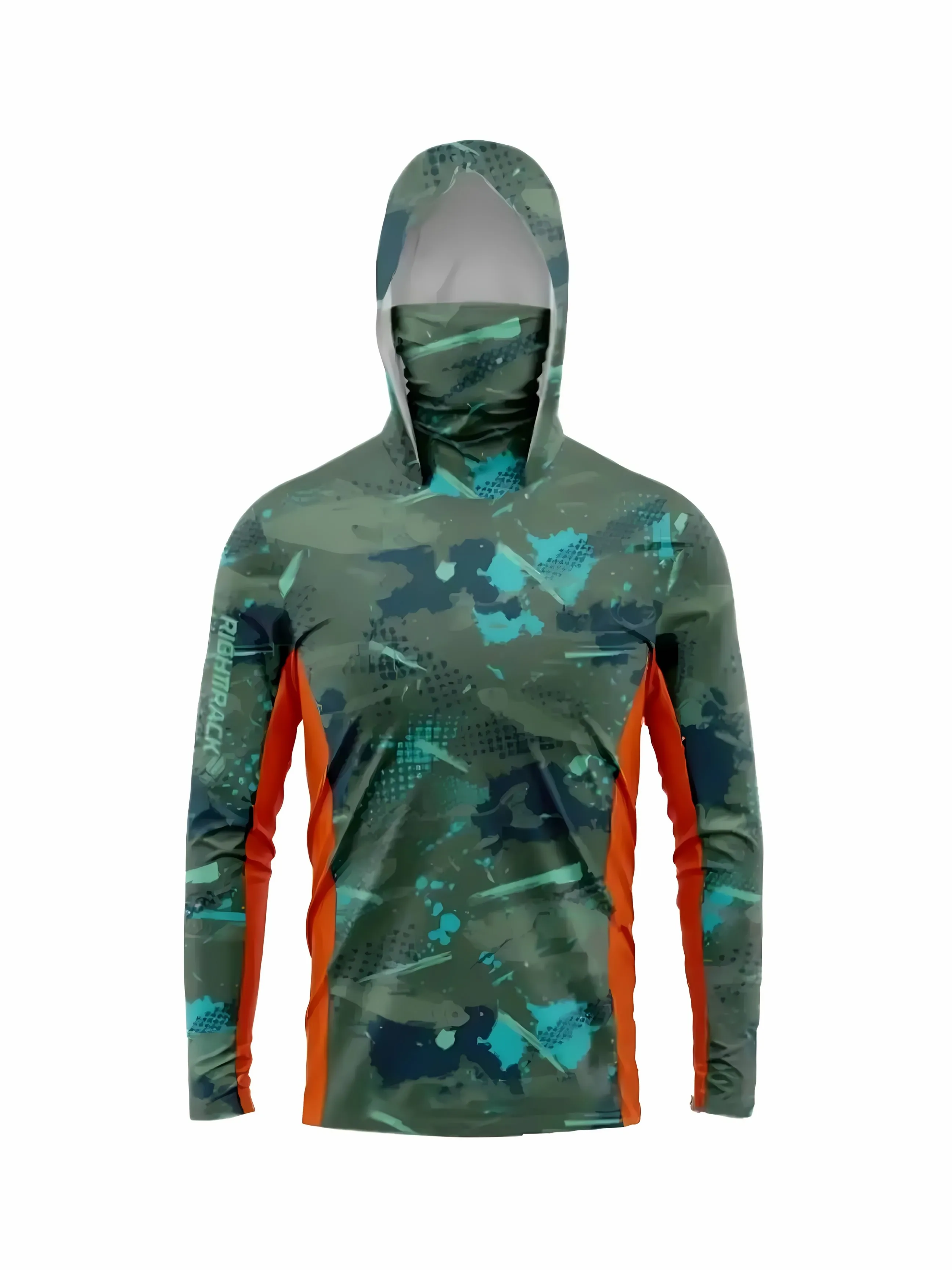 New Men's and Women's Hooded Mask Style Fishing Suit Quick Drying Sun Protection Long Sleeved Fishing Shirt