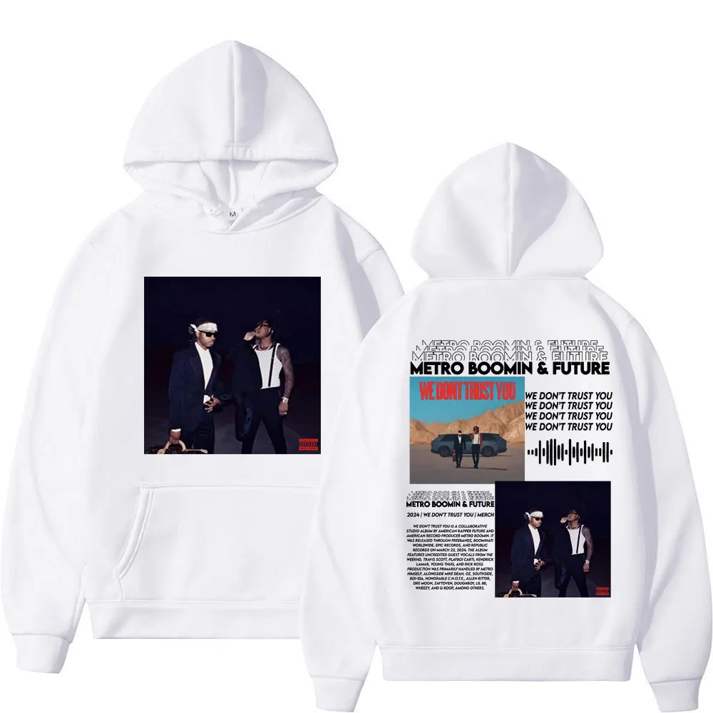 Rapper Metro Boomin Album Double Sided Print Hoodie Men Women Harajuku Hip Hop Pullovers High Street Fashion Trend Sweatshirts