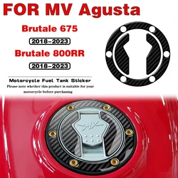 Autocollant de protection de bouchon de carburant pour moto, accessoires pour MV Agusta Brutale 675, 800RR 2018-2023