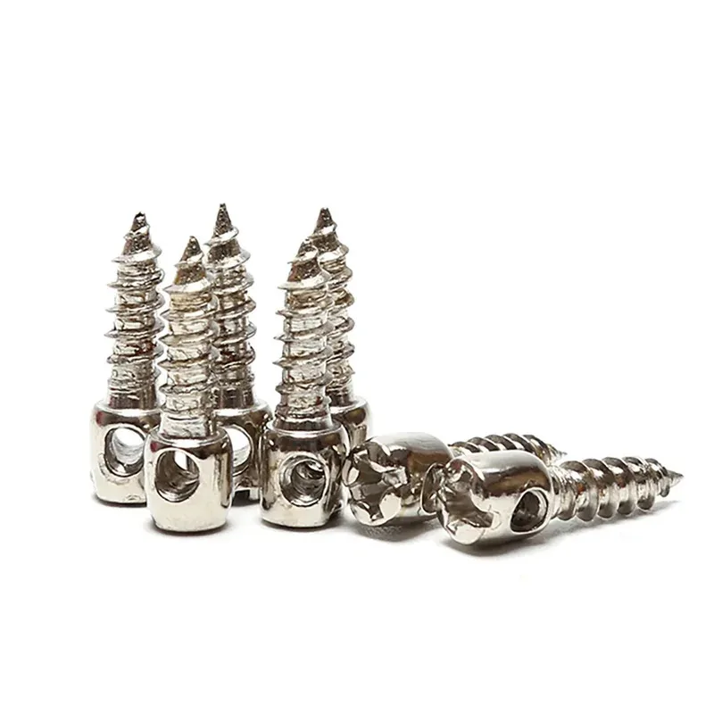 

Cylindrical Head Self Tapping Screw M4 Nickel Plated with Pre-Drilled Hole for Wiring