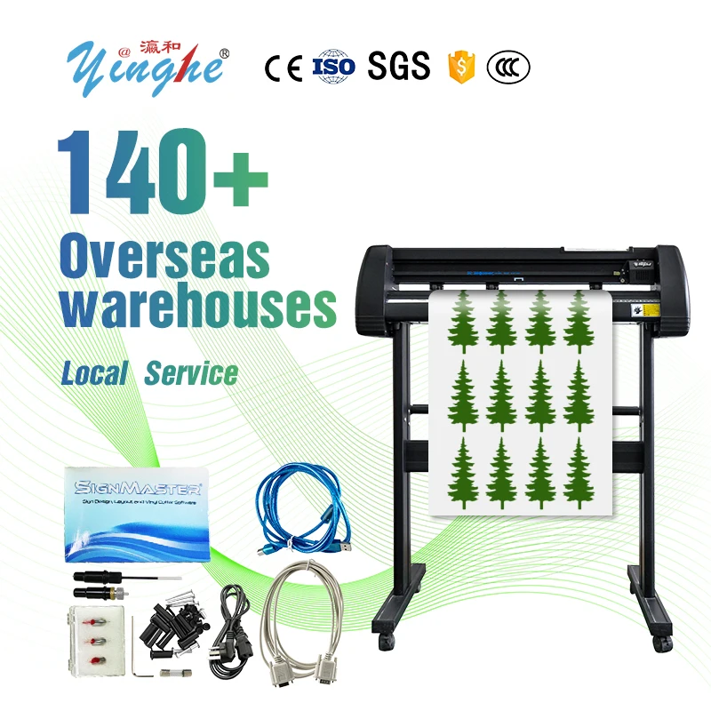 Yinghe 720J Plotter Cutter High Quality 2ft Signmaster Vinyl Sticker Pu Automatic No Contour T Shirt Cutting Plotter Machine