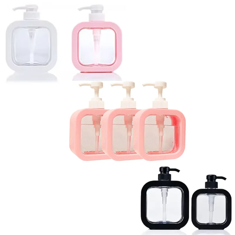 

1Pcs 300ml/500ml Travel Dispenser Bottle Large Volume Shampoo Body Wash Pressing Clear Hand Sanitizer