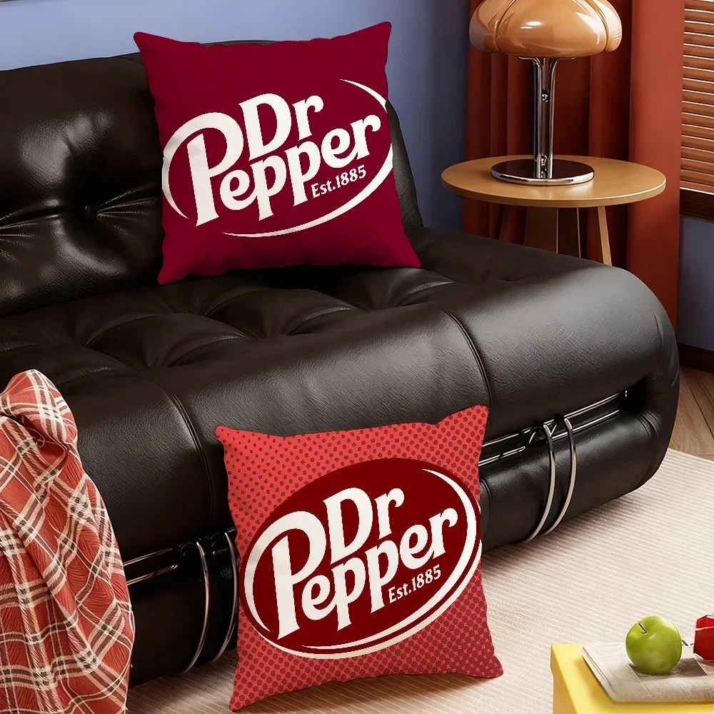 Brand D-Dr  Drinks P-Pepper-S cushion cover Soft Smooth Hidden Zipper Washable Decorative Couch Office Housewarming Gift