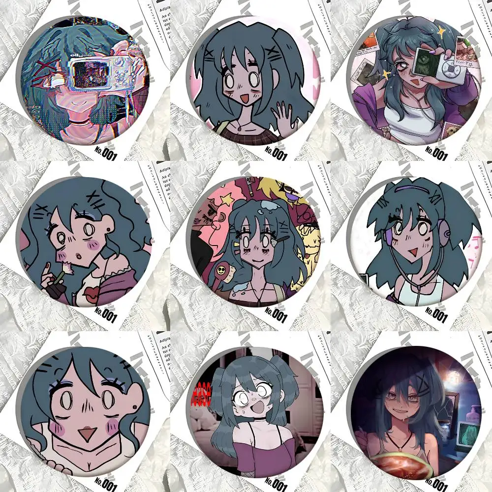 Horror Game Laceys Wardrobe Anime Round Badge Creative Brooch Clothing Backpack Accessories Lapel Pin